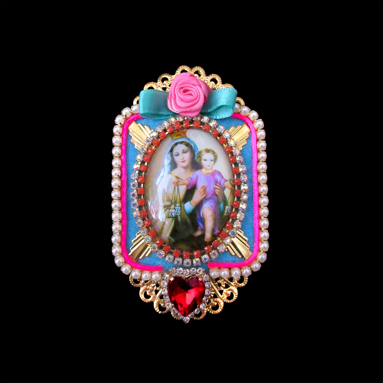mouchkine jewelry baroque and elegant madonna brooch