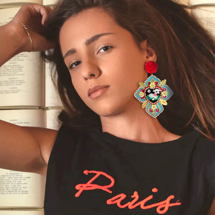 mouchkine jewlery statement creative earrings made in france