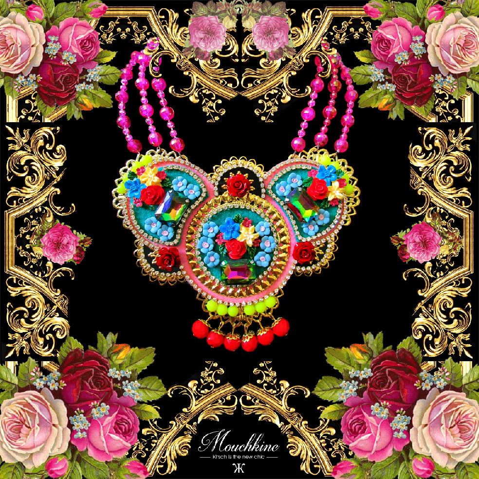 Mouchkine Jewelry made in france luxury floral Necklace