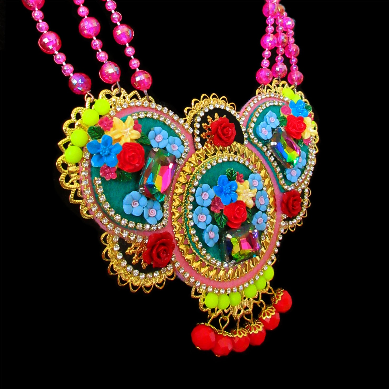 Mouchkine Jewelry handmade in france luxury floral Necklace
