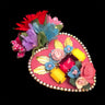 mouchkine jewelry elegant pink exvoto brooch handmade in france