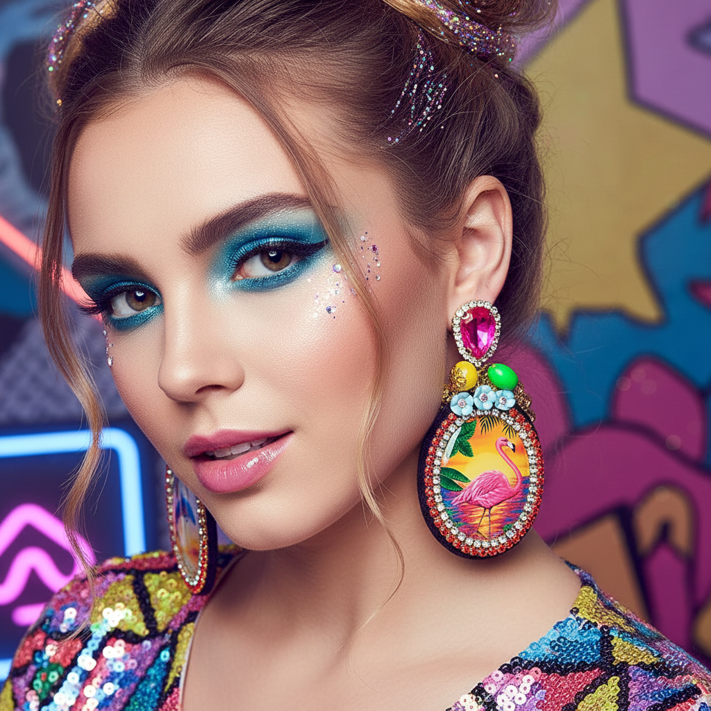 Vintage boucles d'oreilles alliage de zinc - Super X Studio Vintage boucles d'oreilles alliage de zinc - Super X Studio
