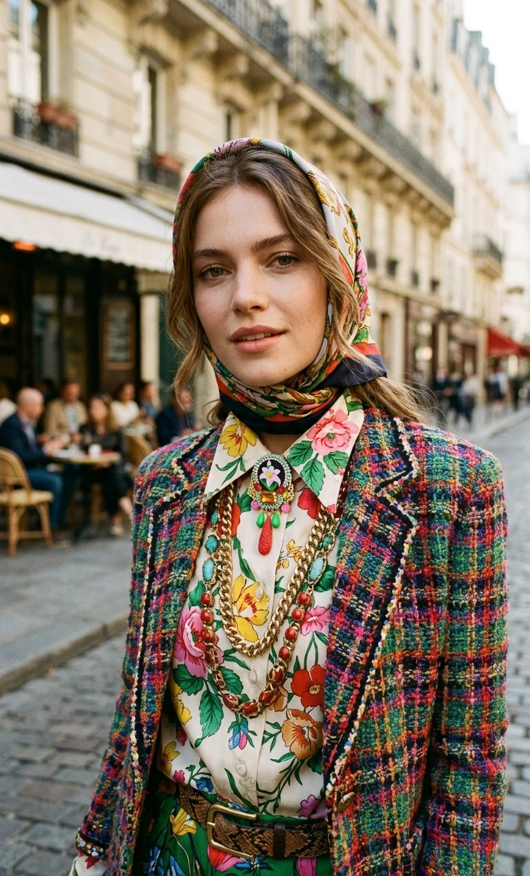 Broche florale luxe — Bijou couture fait main | Mouchkine Jewelry