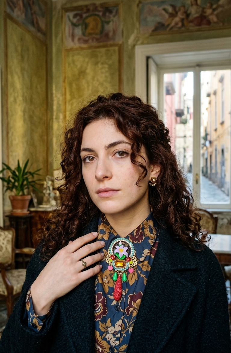 Broche florale tendance luxe — Haute couture bijou | Mouchkine Jewelry