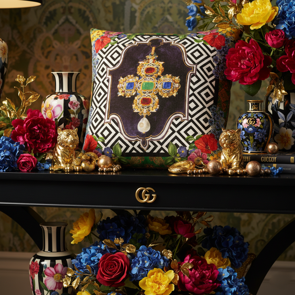Housse de coussin velours Byzance 40x40cm — Mouchkine Jewelry Housse de coussin velours Byzance 40x40cm — Mouchkine Jewelry