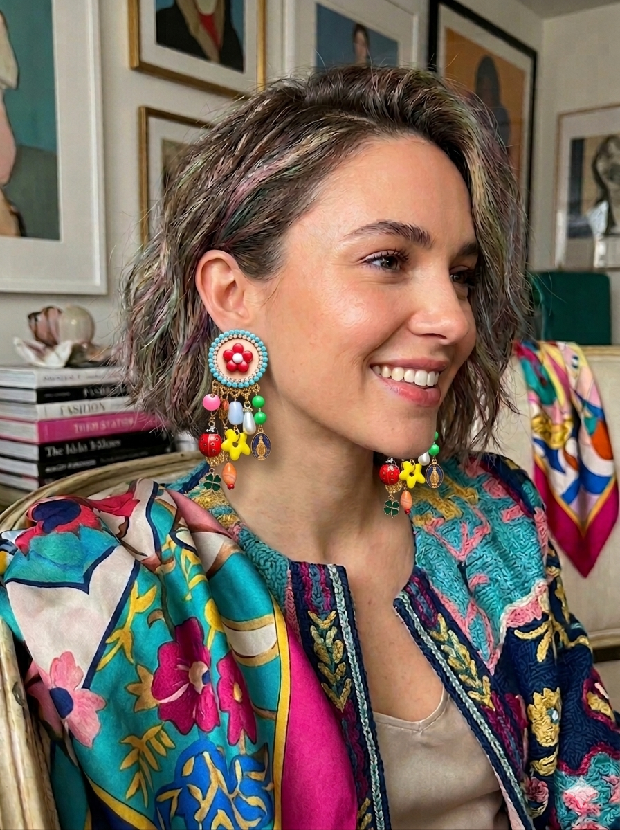 boucles d'oreilles celebration Mouchkine bijoux mode et tendance collector en ultra petite série