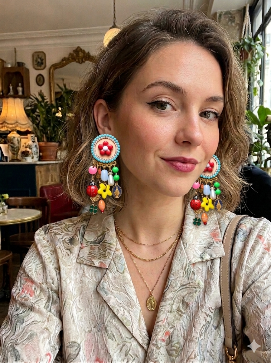 boucles d'oreilles celebration Mouchkine bijoux mode et beauté