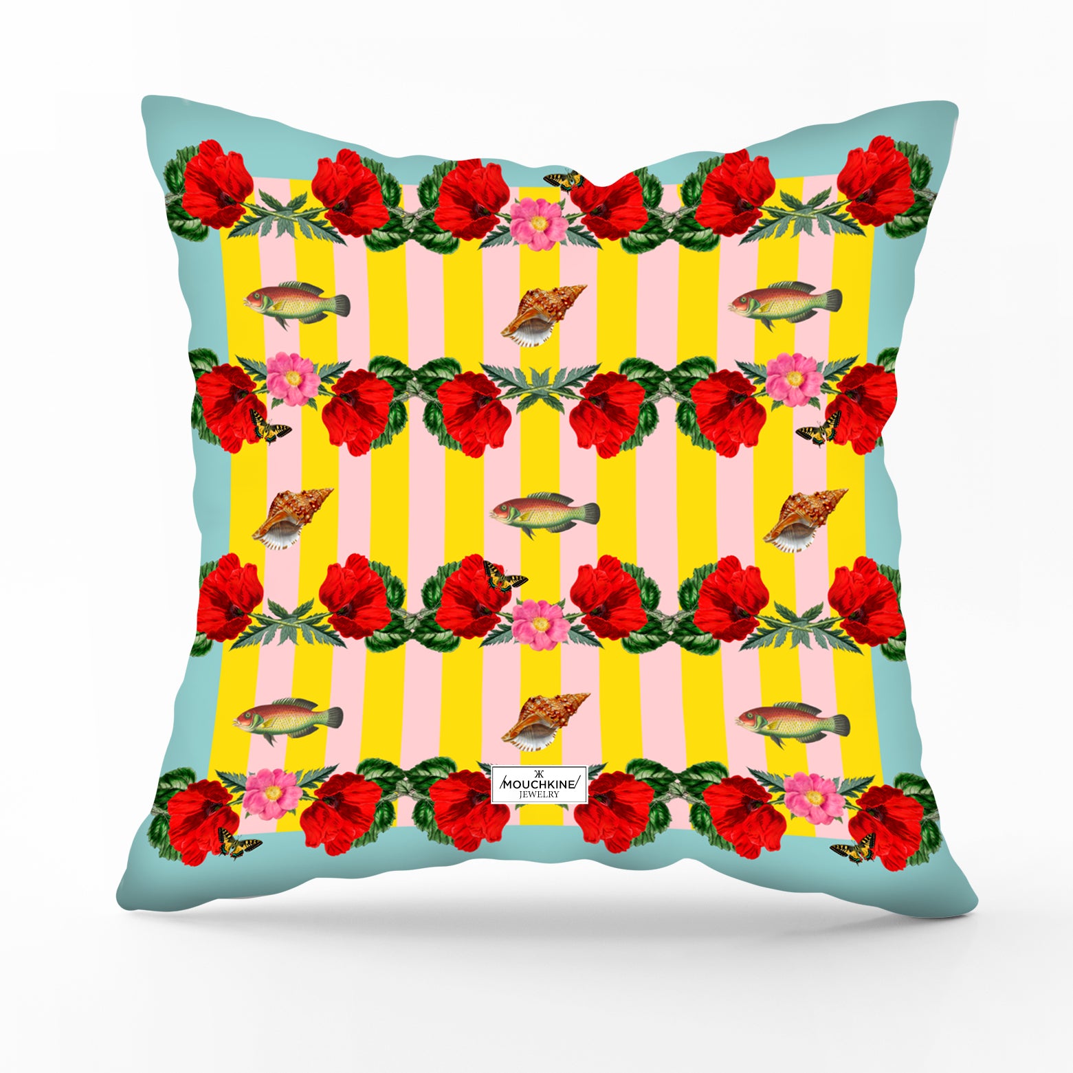 【konbucream】MOUCHKINE jewelry クッション Mouchkine jewelry housse de coussin Carlin 40x40cm
