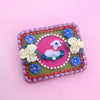 mouchkine jewelry colorful pop chic brooch with a sheep and ceramic flowers