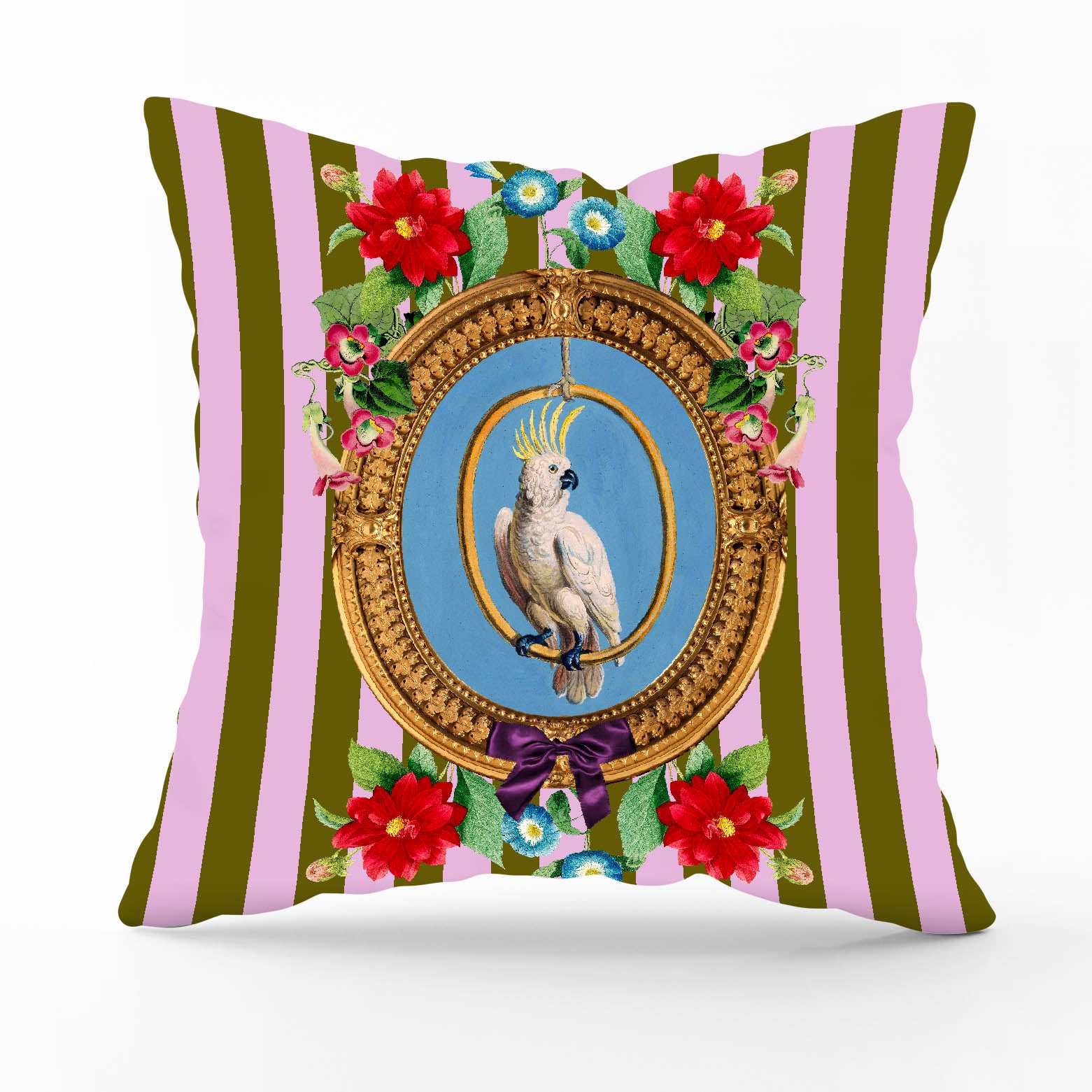 mouchkine paris housse de coussin en velour perroquet chic cushions cover parrot