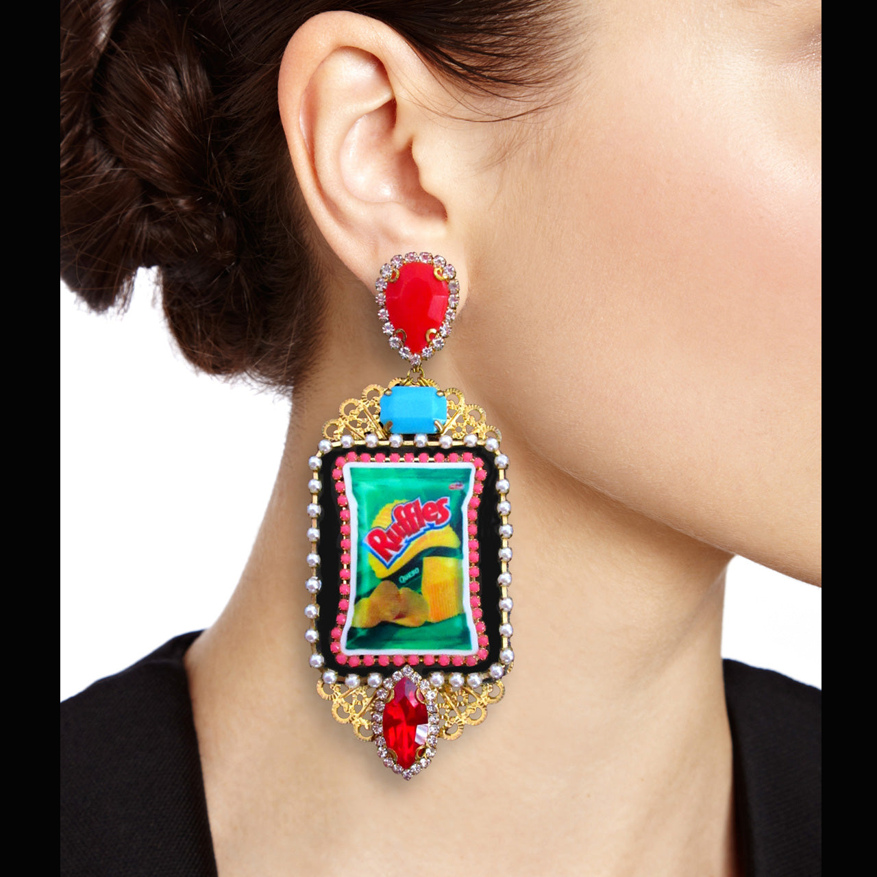 mouchkine jewelry handmade in france pop culture pendant earrings