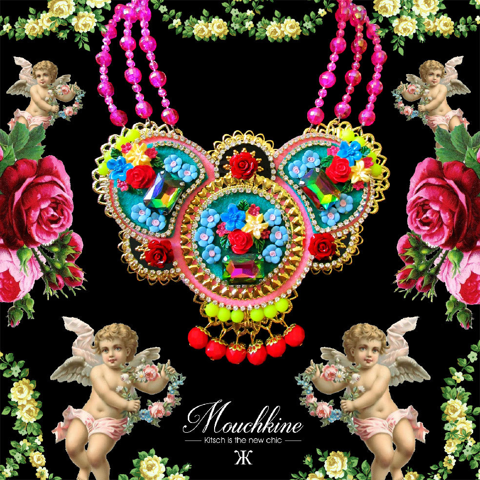 Mouchkine Jewelry made in france luxury floral Necklace