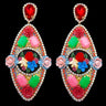 Mouchkine Jewelry haute couture floral pendant earrings. Ultra chic and trendy jewel made in france.