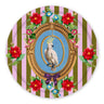 mouchkine paris decoration chic plateau perroquet floral luxury elegant floral parrot tray